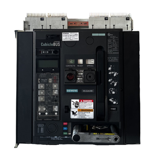 Siemens 3WL3216-4AS30-1AA0 3-Pole 1600A Air Circuit Breaker – Fixed Mount – SENTRON 3WL Series