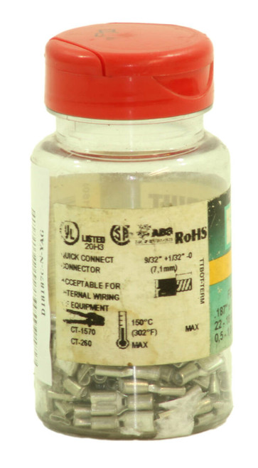 Panduit D18-187-C Female Quick Disconnect Terminal – 22-18 AWG Copper, Non-Insulated, Vibration Resistant