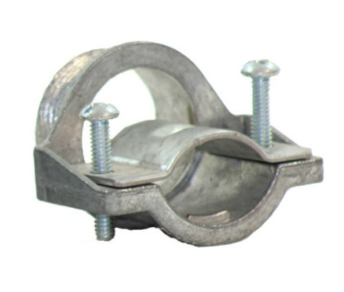 Arlington 8413 Cable Connector Material: Zinc Size: 1-1/4 Inch without End Stop Bushings, Secures into a 1-1/4 Inch Knockout with a Steel Locknut. Concrete Tight when Taped.