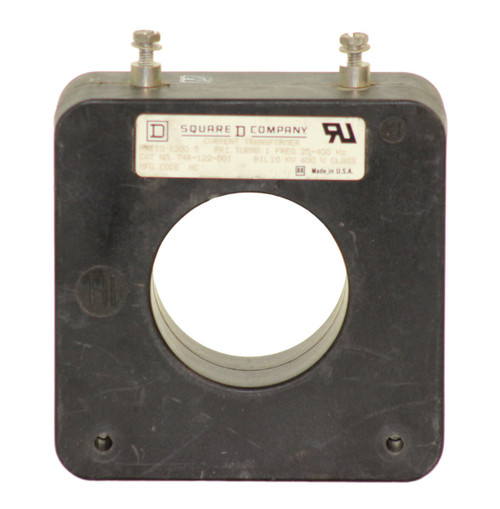 Square D 74R-122-001 Toroidal Current Transformer | 1200:5A | 1-Phase | NEMA 1 | Ø2.34" Opening