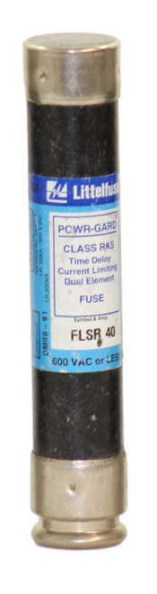 Littelfuse FLSR 40 Fuse 40A 600V Powr-Gard, Class RK5, Time Delay