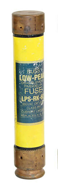 Bussmann LPS-RK-60 Dual-Element Time-Delay Fuse 60A 600V