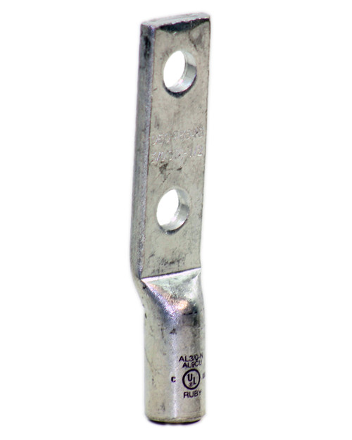 Burndy OEC 98548 Compression Lug 3/0 Str-1/2 2-Hole Ruby