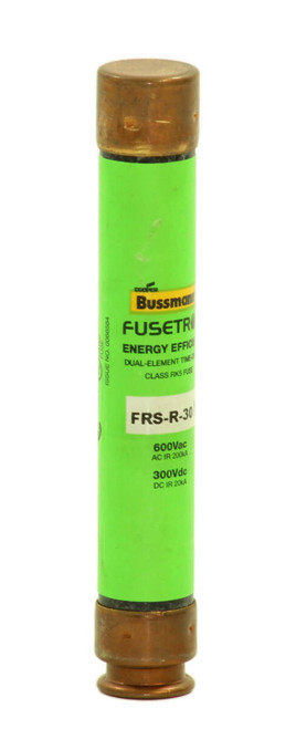 Bussmann FRS-R-30 Fuse 30A 600V Diameter: 1 L: 5 Energy Efficient, Dual Element Time Delay Class RK5 Fuse