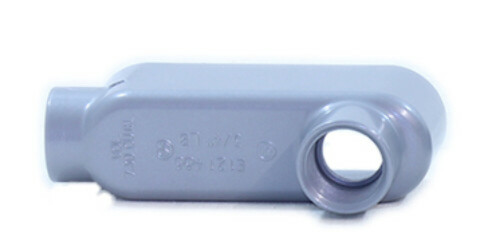 Eaton LB25 Conduit Body Material: Copper-free aluminum Diameter: 3/4 Inch Rigid/IMC