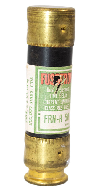 Bussmann FRN-R-50 Fuse 50A 250V Fusetron Class RK5 Dual Element Time Delay