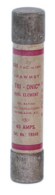 Shawmut TRS40 Fuses 40A 600V Tri-Onic Dual Element