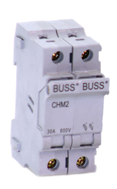 Bussmann CHM2 Fuse Holder 30A 600V 2P #8-18AWG, Torque Rating 12 In-lb