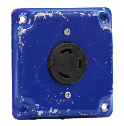 Hart-Lock AHL530R L5-30 Receptacle Inside Blue Face Cover 30A-125V