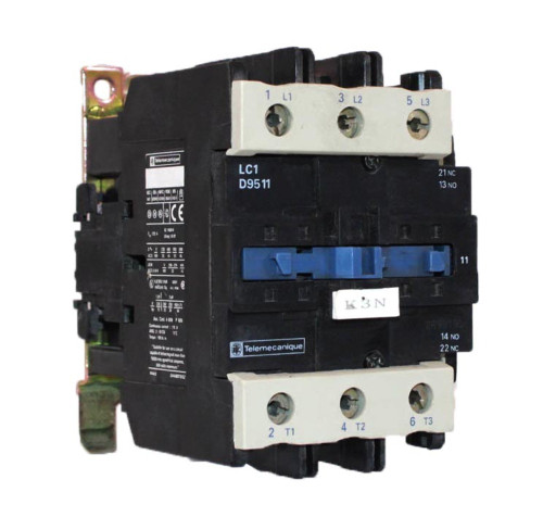 Telemecanique LC1 D9511 Contactor 110A 600V 3P Coil 120V 60Hz