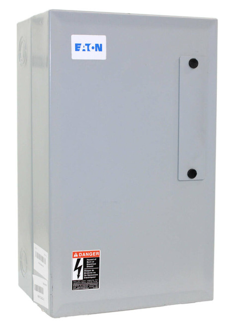 Eaton ECC04C1A8A Non-Combination Magnetically Latched Mechanically Held Lighting Contactor 30A 115/120 VACV 8P NEMA: 1 115/120 V Coil With Enclosure, Eaton C320MH3WA0