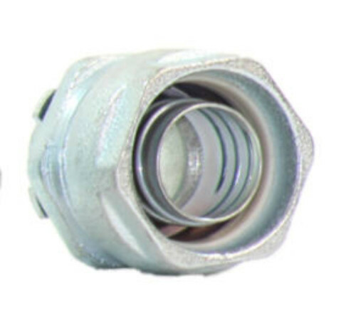 Bridgeport 3001 Rigid Compression Connector Material: Malleable Iron Size: 3/4 Inch