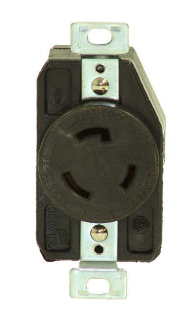 Cooper CWL520R Receptacle Twist Lock 20A 125V NEMA L5-20 3 Wire 2 Pole