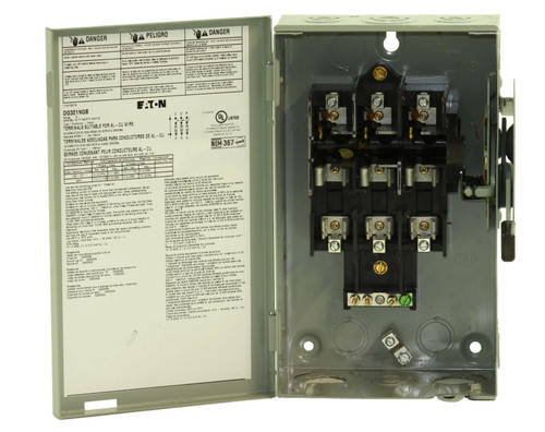 Eaton DG321NGB General Duty Safety Disconnect Switch 30A 240V 3P NEMA: 1 Fusible: Yes