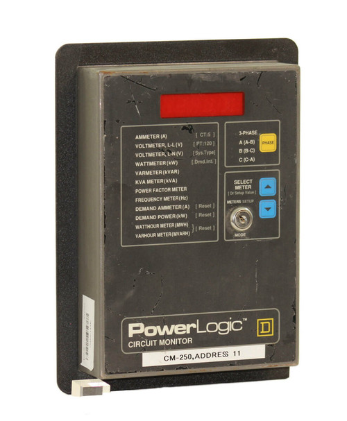 Square D CM250X1 Powerlogic Circuit Monitor 3020 CM250X1 120VAC 0.5A 50/60HZ