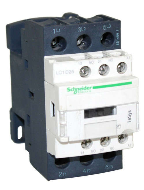 Schneider Electric LC1 D25 Contactor 40A 600V 3P 3Ph 120 V Coil TeSys, Type LC1D
