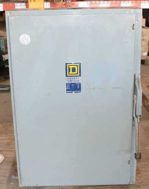 Square D HU365 Heavy Duty Non-Fusible Disconnect | 400A 600V AC/DC | 3-Pole | NEMA 1 Indoor