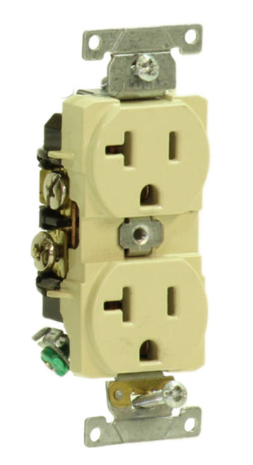 Leviton M02-CBR20-WMP Receptacle 20A-125V