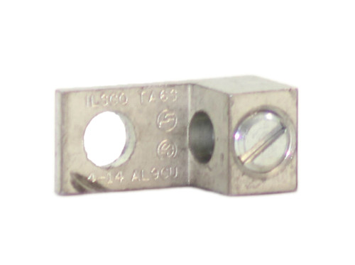 Ilsco TA6S Tin-Plated Aluminum Grounding Lug 4-14 Single Barrel 1-Hole