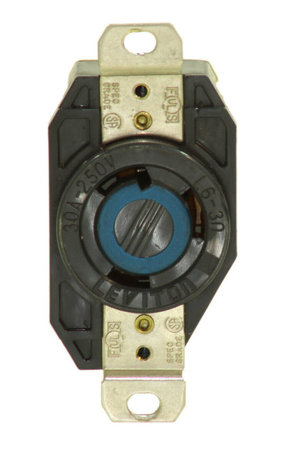 Leviton 2620 Locking Receptacle 30A 250V Flush Mount NEMA L6-30R 2P 3W