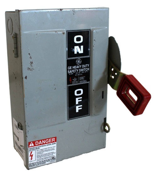 GE TH4321 Fusible Disconnect | 30A | 240V | 3-Pole | NEMA 1 | Heavy Duty Spec-Setter