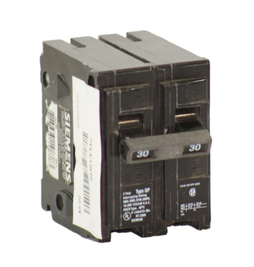 Siemens Q230 Breaker 30A 120/240V 2P 10kA