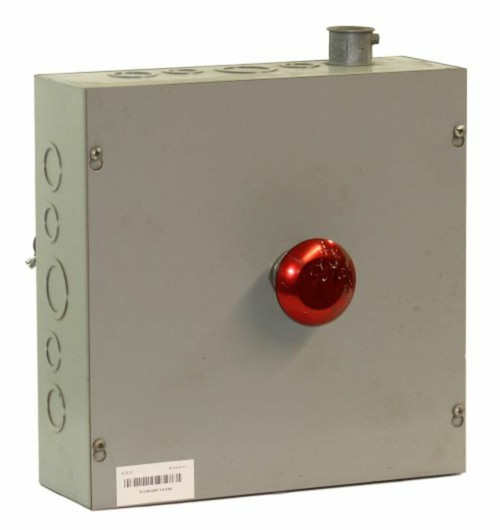 Hoffman YG12X12X5 Enclosure with Red Button NEMA: 1 D: 5 H: 12 W: 12