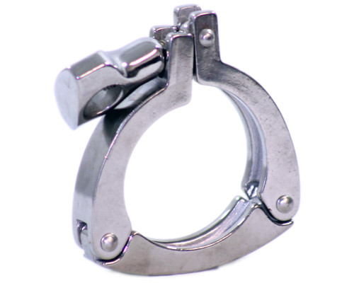 VNE 13MHHS Heavy Duty Clamp Material: Sanitary Stainless Steel Diameter: 2-1/2 Inch 3 Piece