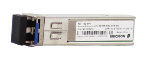 Ericsson RDH 102 47/2 Optical Transceiver Module 141706105321, Class 1 Laser Product, 20140422 , CE9, CPRI SMF 8dB, LCP-2488B4HDRT-E