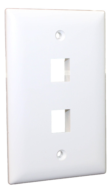 Legrand WP3402-WH 2 Port Wall Plate White
