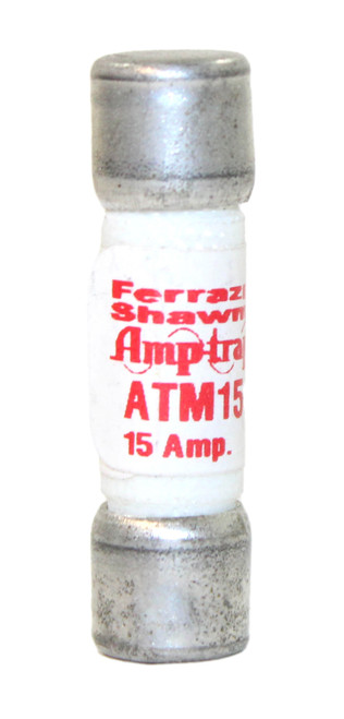 Ferraz Shawmut ATM15 Fuse 15A 600V Midget Fast-Acting