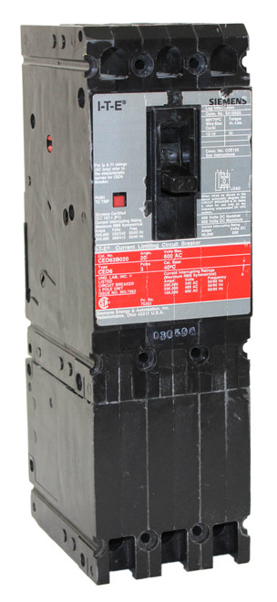 Siemens CED63B020 Sentron Series Breaker | 20A | 600V | 3-Pole | 100kA | Type CED