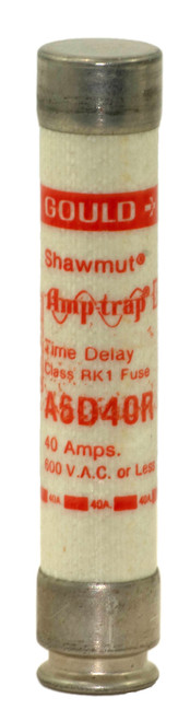 Gould Shawmut A6D40R Fuse 40A 600V Time Delay Class RK1