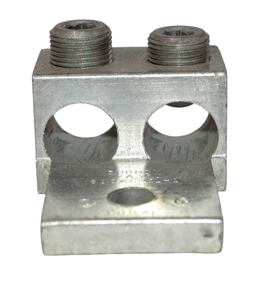 Burndy K2A36U Dual-Rated Aluminum Terminal Lug – 2 AWG to 600 kcmil, Two-Conductor, CU/AL