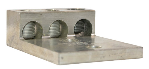 Burndy K3A36U-2N Dual-Rated Mechanical Lug, 3-Port, 2 AWG–600 kcmil, 2-Hole Mount