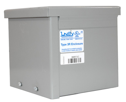 Unity 666RTSC Junction Box Electrical Enclosure 6X6X6 Nema 3R UL Type 3