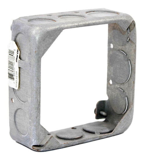 Steel City 53151-1/2-3/4 4 Inch Square Extension Ring 1-1/2 Deep Drawn Metallic