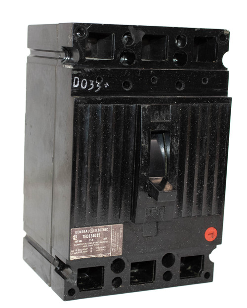 General Electric TED134015 Breaker 15A 480V 3P