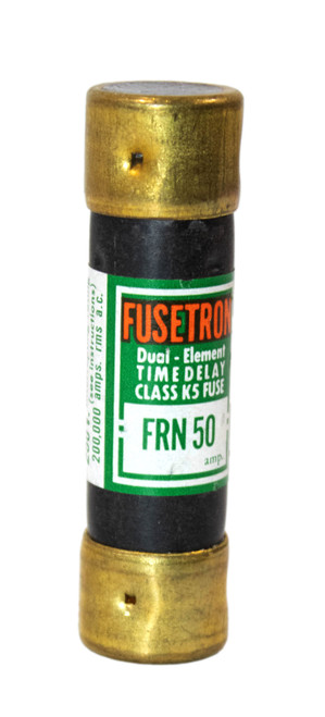 Bussmann Fusetron FRN50 Fuse 50A 250V 200KA K5 Time Delay