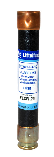 Littelfuse FLSR-20 Fuse 20A 600V 200KA RK-5 Time Delay Powr-Gard FLSR20