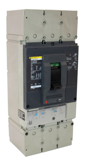 Square D DJL36600E20 Breaker 600A 600V 3P 25KA PowerPact + Alarm