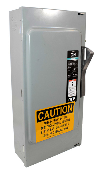 Siemens ITE NF353 Non-Fusible Disconnect Safety Switch 100A 600V 3P Enclosure Panel