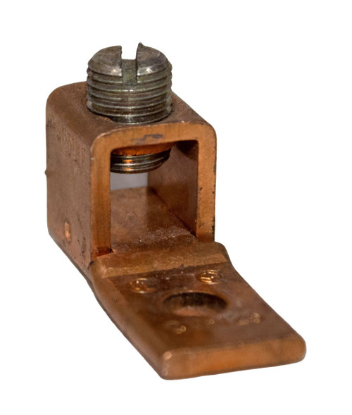 Panduit CX-125 Copper Mechanical Lug – Single-Barrel, 1/4” Stud Hole, #4 AWG to 1/0 AWG