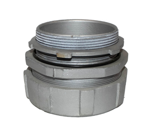 Midwest LT400 Liquidtight Connector 4-Inch Straight Malleable Iron