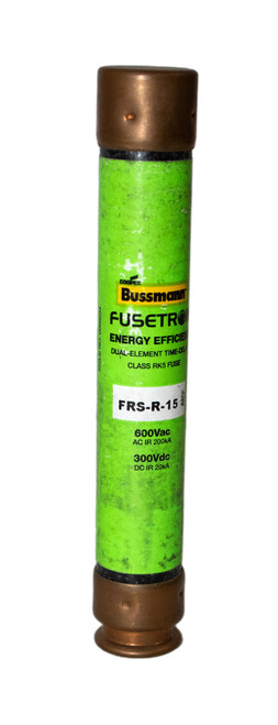 Bussmann FRS-R-15 Fuse 15A 600V 200KA RK5 Energy Efficient