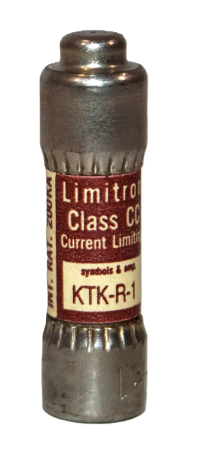 Bussmann KTK-R-1 Fuse 1A 600V 200kA Class CC