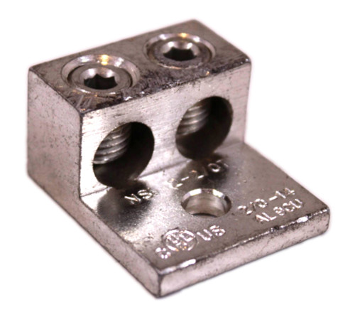 NSI 2-2/0T Aluminum Dual Rated Lug 2/0-14AWG 2 Barrel 1-Hole