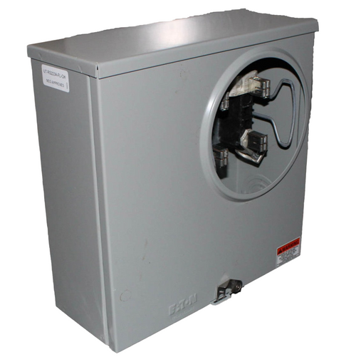 Eaton UTRS223AFLCH Meter Socket – 200A | 1-Position Residential Service | Ringless | 1PH | 3-Wire | 4-Jaw | Under Feed | NEMA 3R | 600V