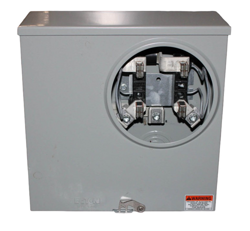 Eaton UTRS223AFLCH Meter Socket – 200A | 1-Position Residential Service | Ringless | 1PH | 3-Wire | 4-Jaw | Under Feed | NEMA 3R | 600V
