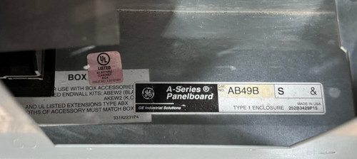 General Electric AQU3422RCX Main Breaker Panelboard 225A 208/120V 3P 4W Type 1